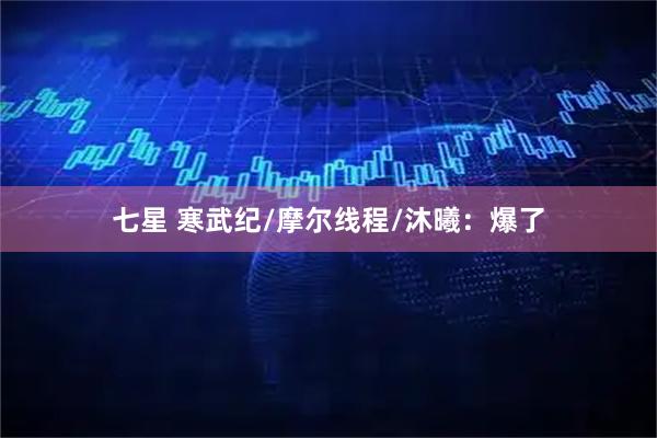 七星 寒武纪/摩尔线程/沐曦：爆了