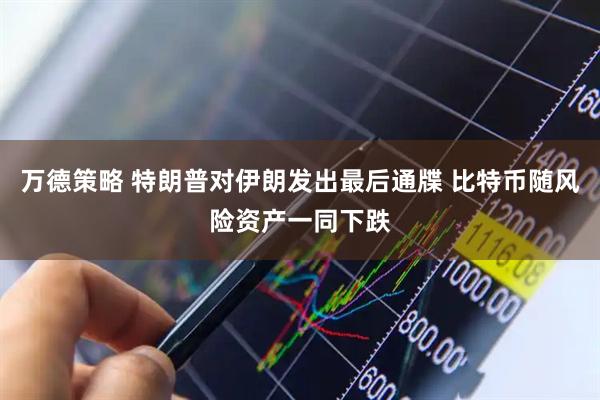 万德策略 特朗普对伊朗发出最后通牒 比特币随风险资产一同下跌
