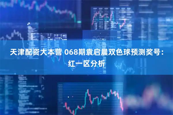 天津配资大本营 068期袁启晨双色球预测奖号：红一区分析